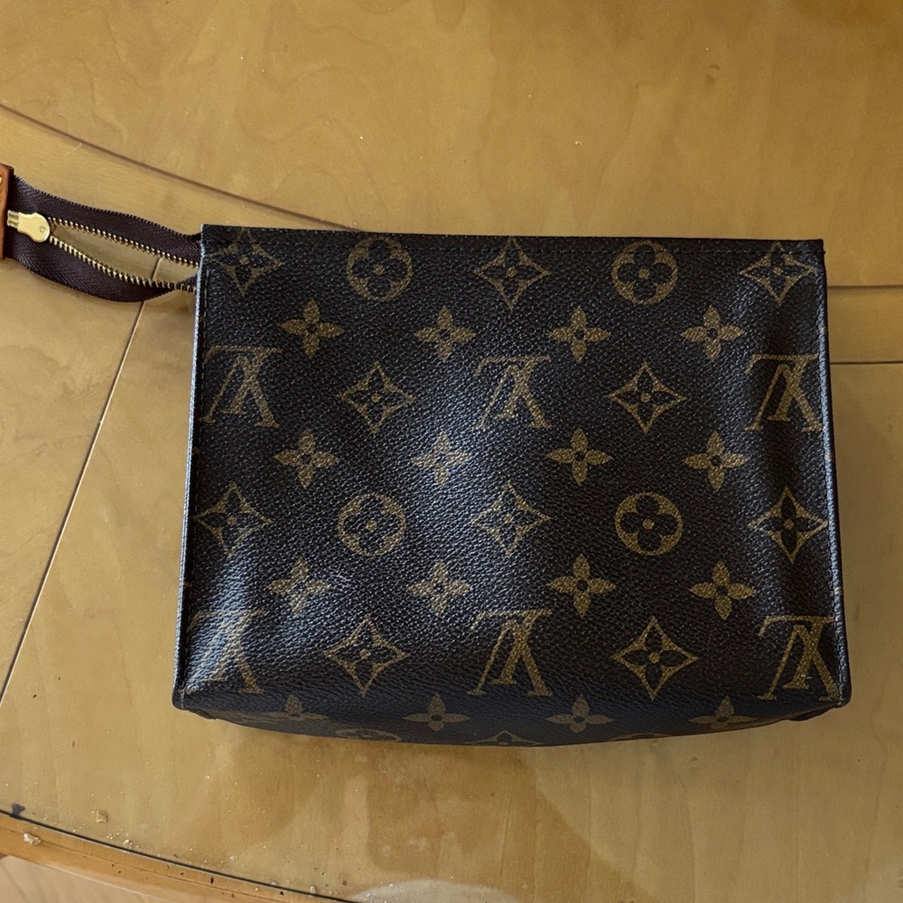Louis Vuitton Black and Brown Monogram Toiletry Bag